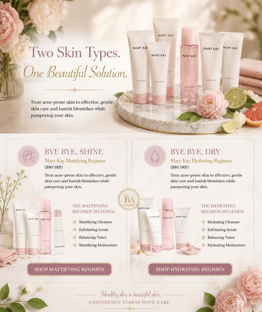 TWO SKIN TYPES | ONE BEAUTIFUL SOLUTION